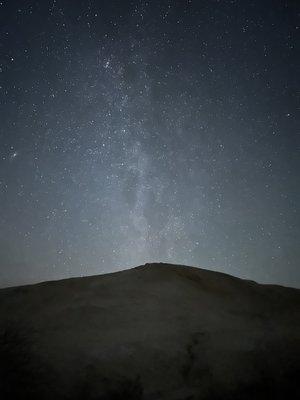 The Milky Way galaxy before the BRIGHT & BEAUTIFUL moon rise