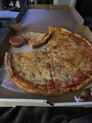 Horrible cold pizza