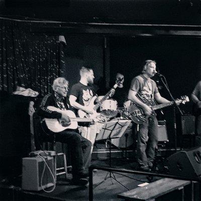 The time my dad's band rocked out and played at the Bluebird.  Encore!! Encore!! Encore!!  ($500 cover, fo real)