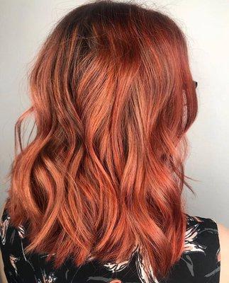 Aveda bright red