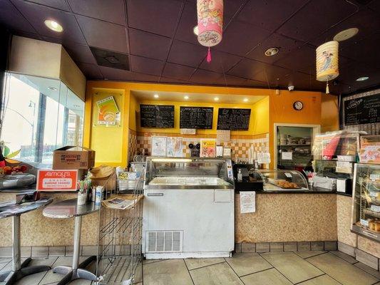 Interior of bakery giving homey vibes.