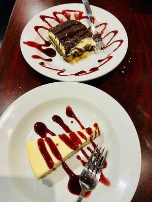 Cheesecake and Tiramisu