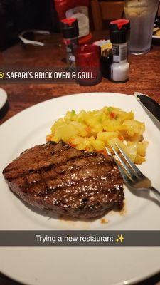 Steak with potatoes