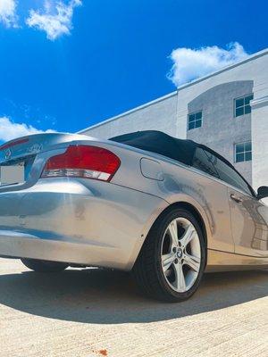 Car photo after cleaning