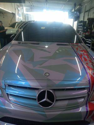 Car wrap done @The Tint Zone Auto Boutique off 74th street & Alameda Street.