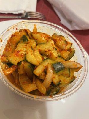 Cucumber kimchi (available in refrigerator case)