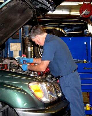 Our technicians are trained to service and repair all makes and models of cars.