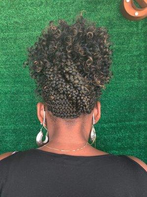 Braided updo #professionalbraids