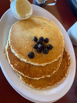 Blueberry pancakes