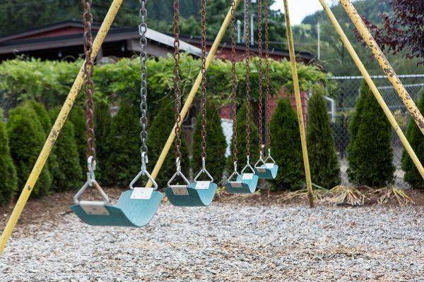 The original play equipment will entertain the young and young-at-heart.