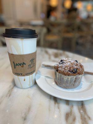 Mmmm blueberry muffin and hot coffee on a chilly morning.  Doesn't get any better than this