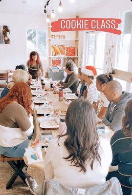 Cookie class at Cafe Surfea with Creative Communal. We love collaboration events!