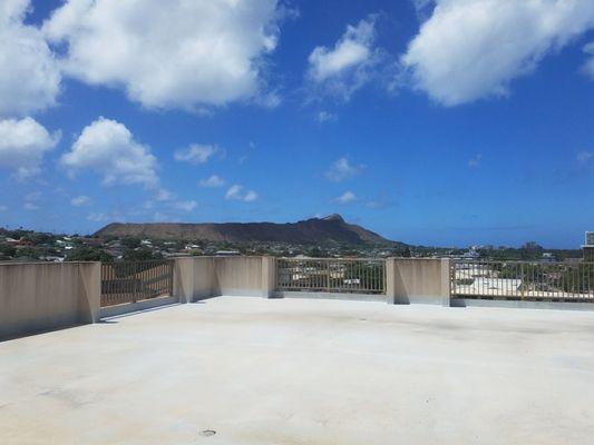 Nice view of Diamond Head from the waiting room