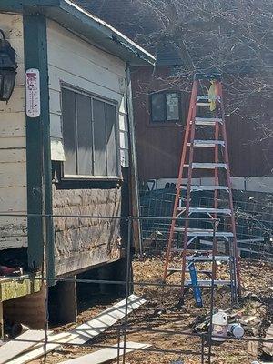 Siding repair demo