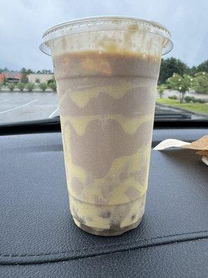 Creme Brule Milk Tea with Crystal Boba