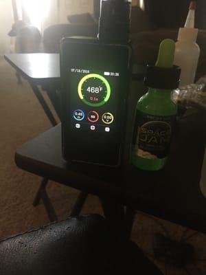 Laisimo battery lasts literally 36 hours. Herakles tank cannot be beat. Space Jam-Andromeda is a great flavor. Thank you Top Line.