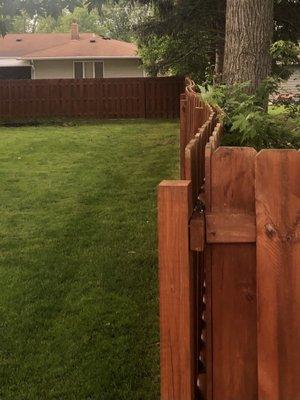 Wavy fence