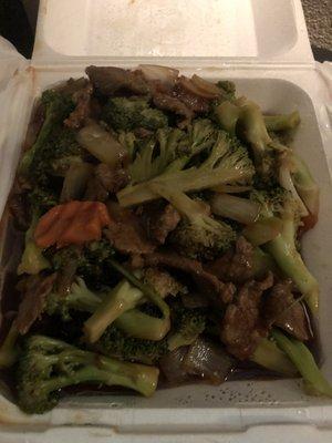 Beef with broccoli