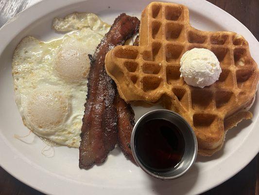 Waffle breakfast