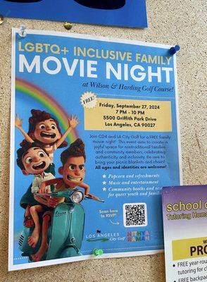 LGBTQ+ Movie Night!