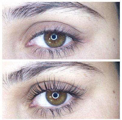 Before & After Keratin Lash Lift