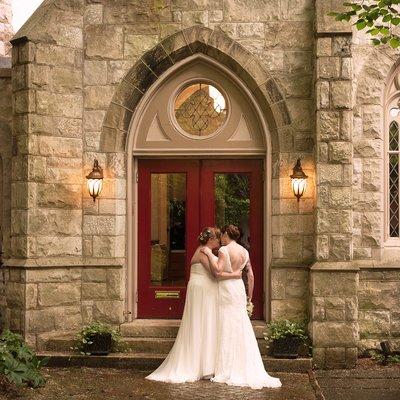 One of 50+ same-sex weddings at Chase Court.