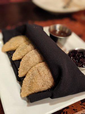 Sweet Empanadas, Peanut Butter Filling, Dulce De Leche And Oaxacan Chocolate