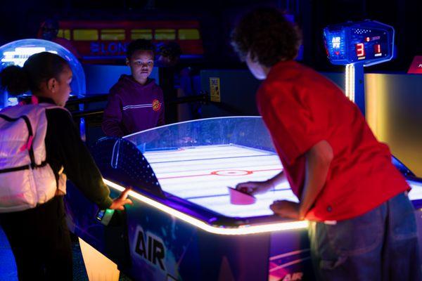 Air Hockey @ GLO Mini Golf - San Bernardino