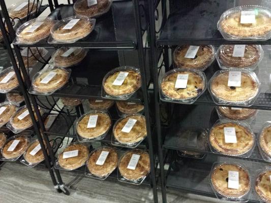 Delicious pies. Won't last long.