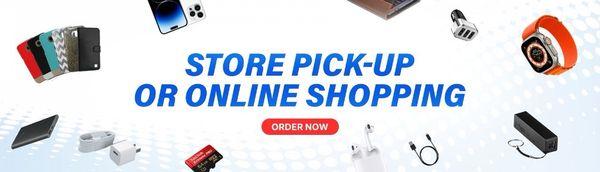 Store pick up or online shopping