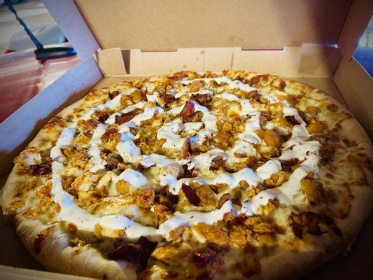 Chicken Bacon Ranch Pizza