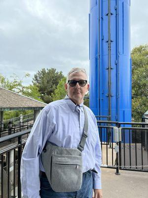 BRYAN, waiting for the SKYTOWER Ride to return to the station!!!