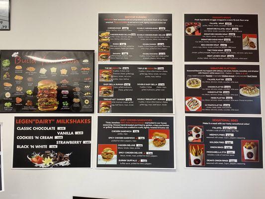 Menu wall