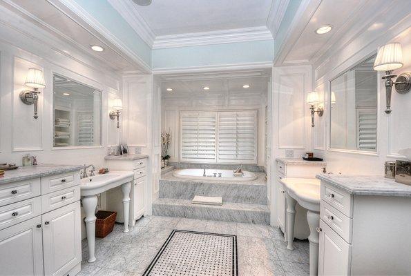 Stunning Marble Bath in beautiful One Ford Road, Newport Beach!