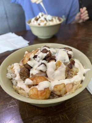 Steak and shrimp bowl (large)