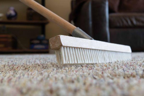 Our five-step process get between carpet fibers for a deeper clean