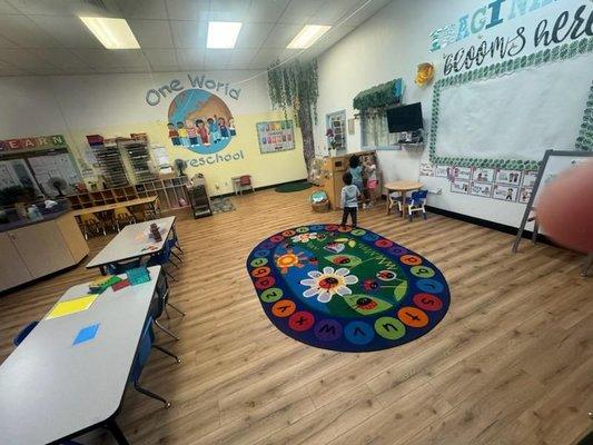 Our Beautiful classroom is warm & inviting a great place to learn