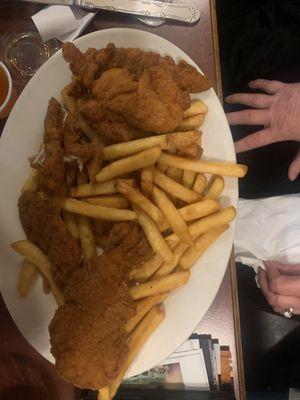 Chicken Finger dinner with fries!