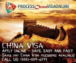 Process China &visas