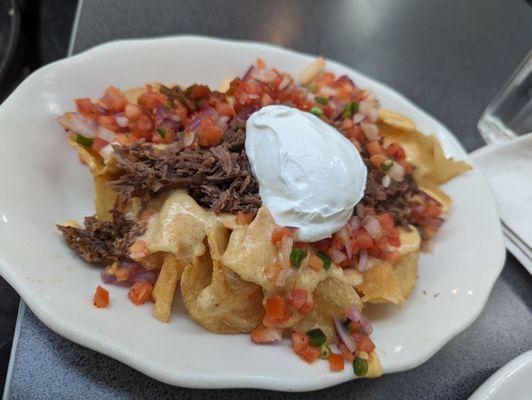 Nachos...lots of onions!