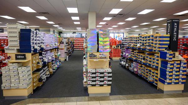 Athletic Shoes Section of Store