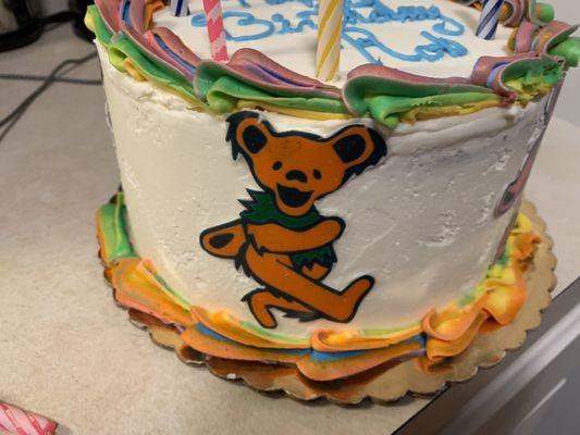 Grateful Dead themed birthday cake!