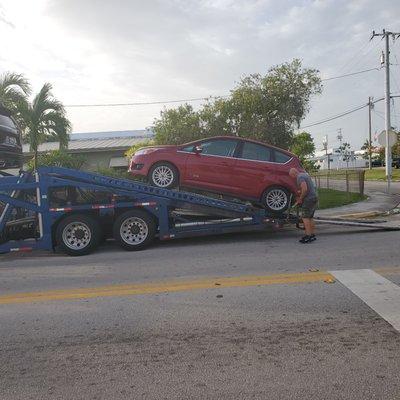 Delivered to my door From Orange California to Key West Florida, first time buying a car remotely!