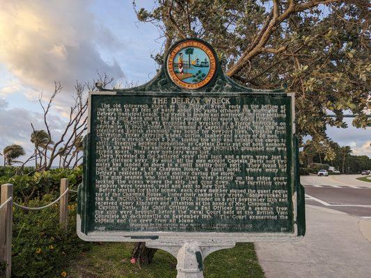 The Delray Wreck Historical Marker