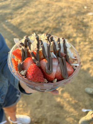 The açaí bowl my daughter ordered. It was her first trying one and she loved it.