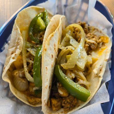 Chicken Tacos seasoned to perfection
Customized how you want them