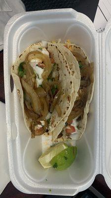 Two beef tacos- $11.13