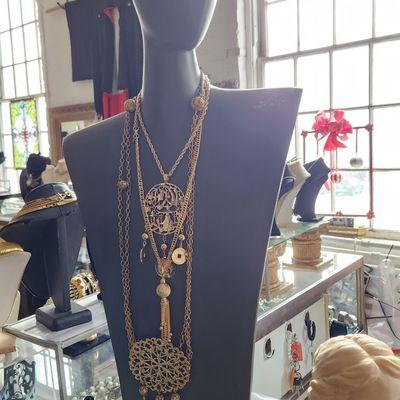 Just a few wonderful retro 1960's necklaces for your buying please!