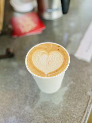 Maple Latte. Wonderful latte heart