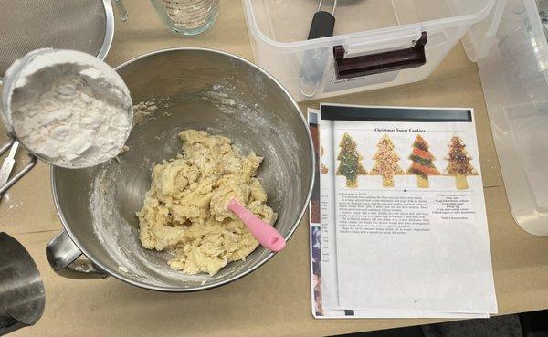 Making Sugar Cookie batter